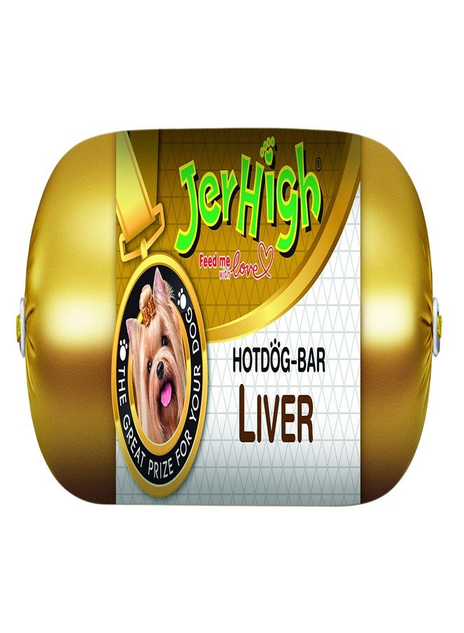 Jerhigh Hotdog Bar Liver, 150 g (Pack of 12)
