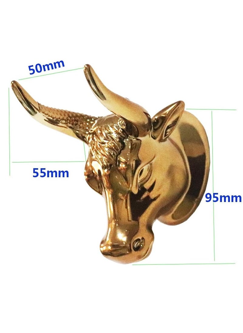 Gonice - Bull Art Guitar Wall Hanger for Bass & Ukulele, Bass Guitar Wall Stand Acoustic Guitar Wall Hook with Bull Artwork Wall-Mounted Ukulele Stand Acoustic & Electric Guitar Wall Hook for Display - Image 1