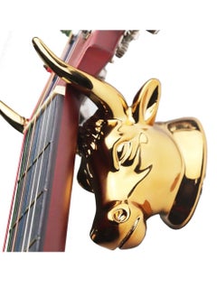 Bull Art Guitar Wall Hanger for Bass & Ukulele, Bass Guitar Wall Stand Acoustic Guitar Wall Hook with Bull Artwork Wall-Mounted Ukulele Stand Acoustic & Electric Guitar Wall Hook for Display
