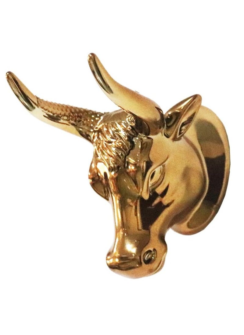 Gonice - Bull Art Guitar Wall Hanger for Bass & Ukulele, Bass Guitar Wall Stand Acoustic Guitar Wall Hook with Bull Artwork Wall-Mounted Ukulele Stand Acoustic & Electric Guitar Wall Hook for Display - Image 1