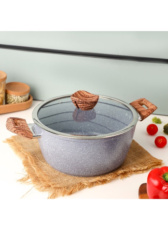 DELCASA Delcasa 26cm Essential Casserole Non-Stick Aluminum Cookware with Granite Coating  - Image 1