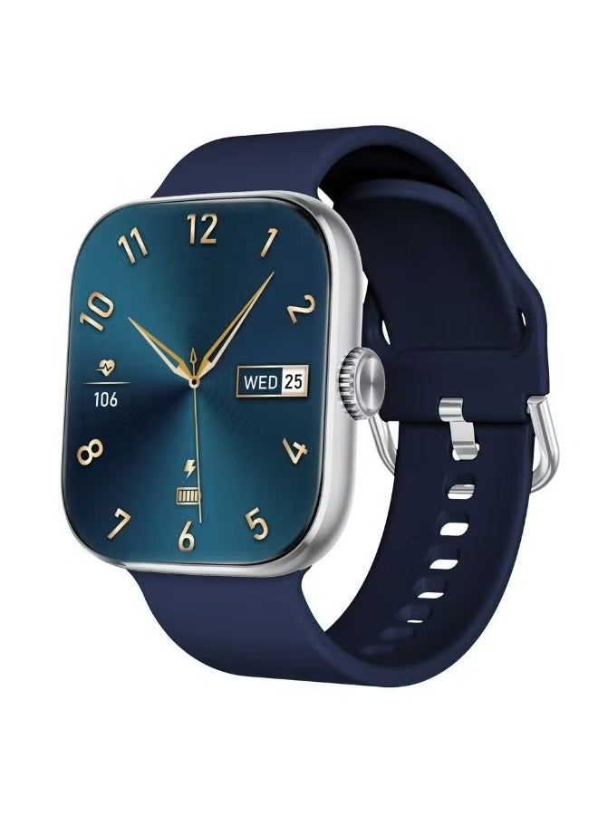 SWISS MILITARY Swiss Military ALPS4 Smartwatch – Stylish AMOLED Wearable with Bluetooth Calling, Health Monitoring, Wireless Charging & Multilingual Support - Blue  - Image 3