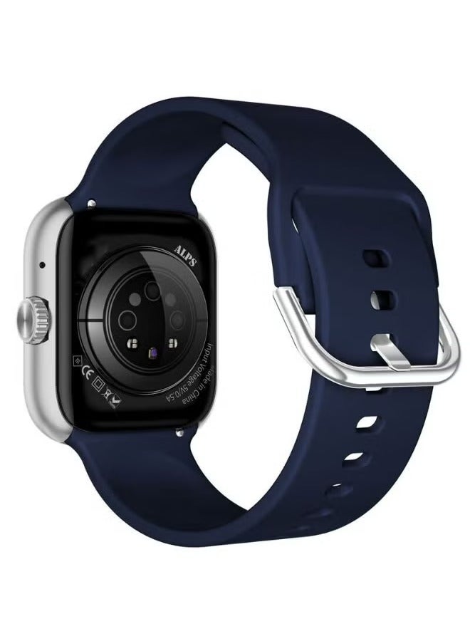 SWISS MILITARY Swiss Military ALPS4 Smartwatch – Stylish AMOLED Wearable with Bluetooth Calling, Health Monitoring, Wireless Charging & Multilingual Support - Blue  - Image 4
