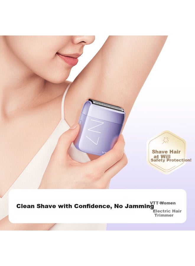 Vtt Electric Hair Trimmer For Private Areas Uni Hair Removal Device Facial Lip Hair Hand Foot Armpit Bikini Fully Automatic Shaving Tool Gift For Wife Girlfriend Valentine's Day - Image 3