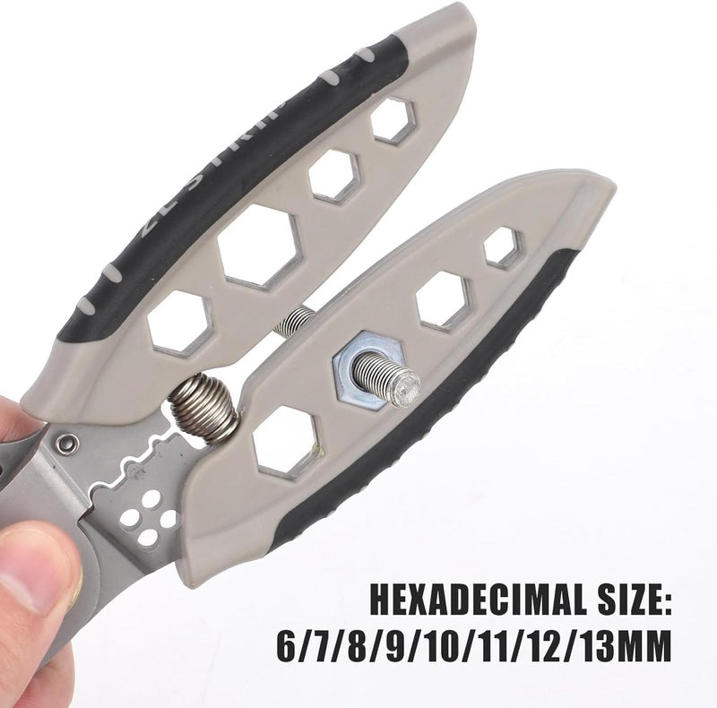 DHVYANT MART MultiPurpose Wire Stripper Pliers Wire Crimping Tool Electrician Cable Snips Used For Home DecorationConstruction WorkersMotor RepairWiring Problems Professional Tool Gift - Image 2