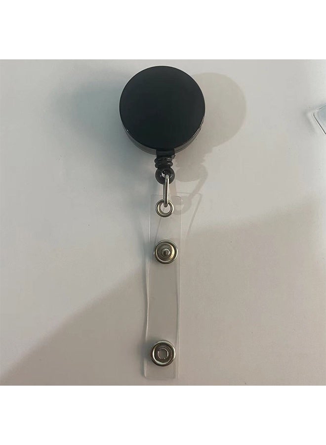 ID Card Holder With Clip Black - Image 2