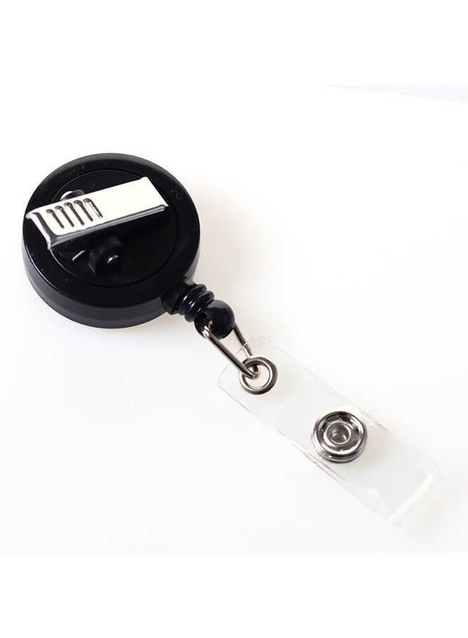 ID Card Holder With Clip Black - Image 1