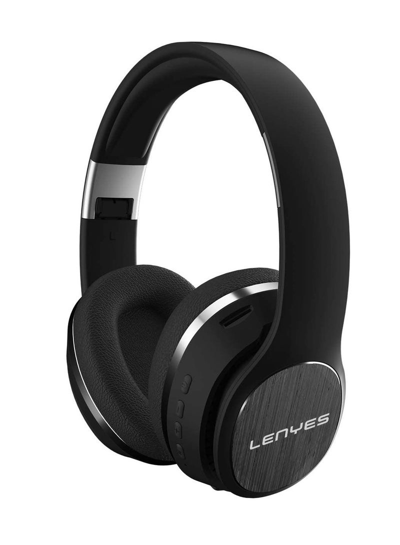 Lenyes LH93 Wireless 5.0 Bluetooth Over-Ear Stereo Foldable Headphones, Wireless Headsets with Built-in Microphone - Image 1