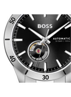 HUGO BOSS HUGO BOSS ROUND ANALOG MEN'S BLACK CASE WATCH - 1514202  - Image 4