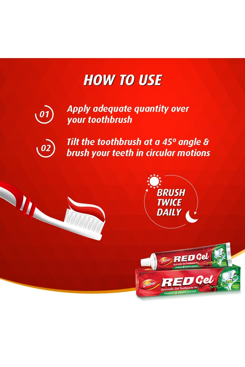 Dabur معجون الأسنان الأحمر الجل الأيورفيدي - عبوة قيمة - Image 5