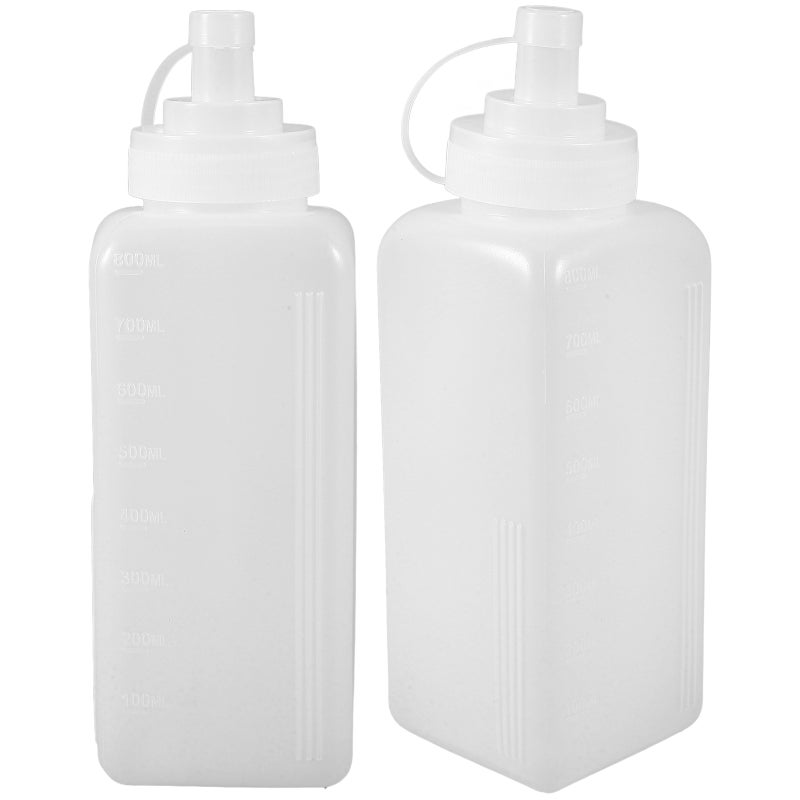 Plastic squeeze bottles, versatile for ketchup mustard, durable design - Image 1