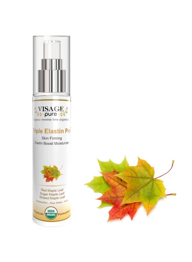Visage Pure Triple Elastin Pro Skin Firming Elastin Boost Moisturizer Contains Gcgs That Increases The Skin Elastin And Elasticity Usda Organic Physician Formulated Research Supported.  - Image 2