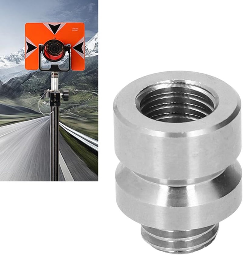 محول المنشور الإجمالي من الفولاذ المقاوم للصدأ 5/8 بوصة 11 خيط 22 مم للإطلاق السريع لتوصيلات قاعدة RTK - Image 4