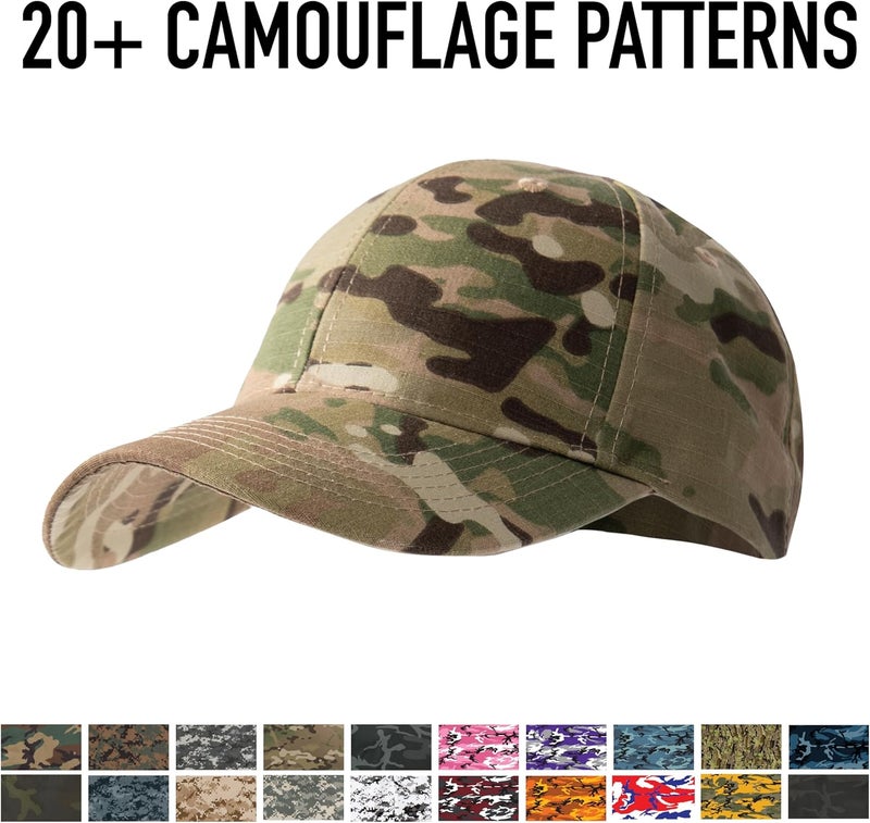 Rothco 18736 Color Camo Supreme Low Profile Cap Color  RedWhiteBlue Camo - Image 2