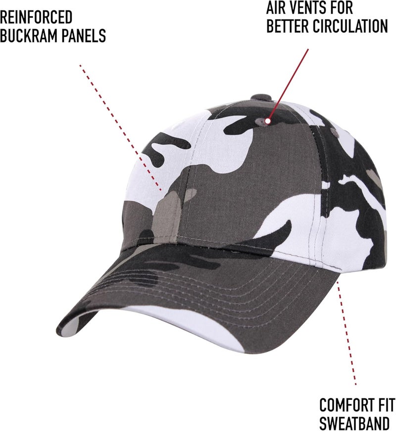 Rothco 18736 Color Camo Supreme Low Profile Cap Color  RedWhiteBlue Camo - Image 4