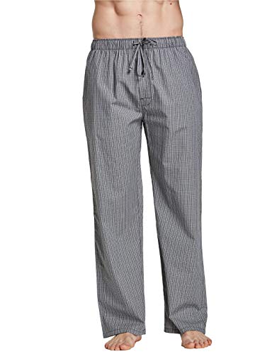CYZ Mens 100% Cotton Pajama Pants Sleep Lounge Pajamas for Men Woven pj Pants - Image 1