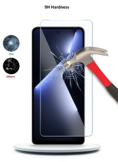 Techie HD Tempered Glass Screen Protector for Tecno Pova 5 Pro - Anti Reflection Anti Bubbles 9H Hardness 0.33 mm Rounded Edges Easy Installation  - Image 5