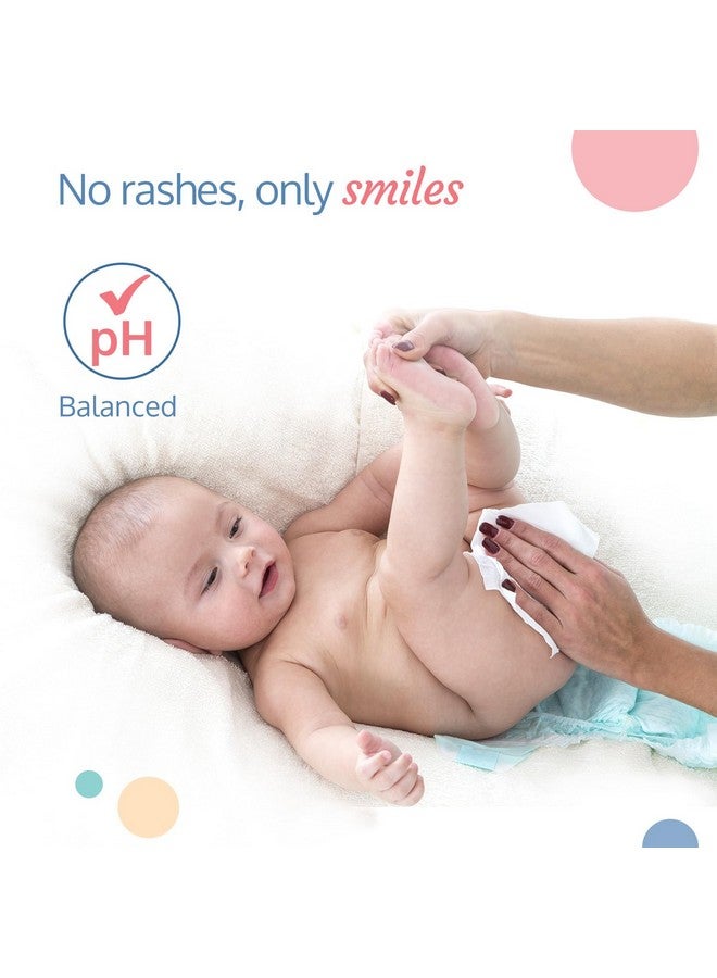 Luvlap مناديل مبللة مرطبة بدون غطاء لبشرة الأطفال، غنية بالألوة فيرا، فيتامين E ومستخلص البابونج، متوازنة الحموضة، آمنة جلدياً، خالية من البارابين والكبريتات، 72 منديل، عبوة من 6 - Image 5