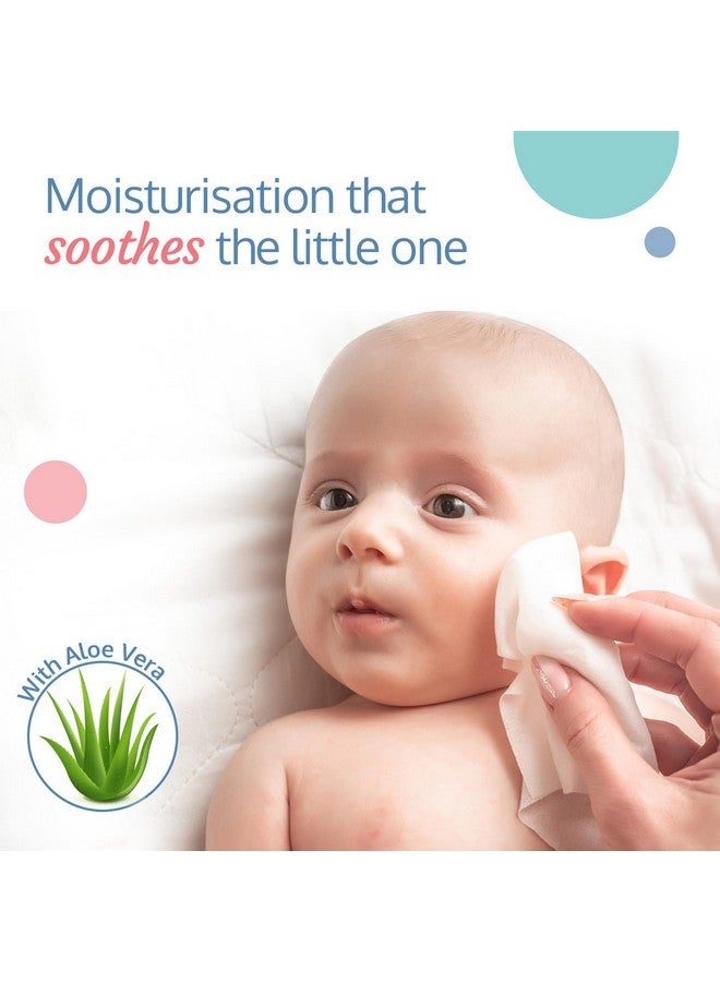 Luvlap مناديل مبللة مرطبة بدون غطاء لبشرة الأطفال، غنية بالألوة فيرا، فيتامين E ومستخلص البابونج، متوازنة الحموضة، آمنة جلدياً، خالية من البارابين والكبريتات، 72 منديل، عبوة من 6 - Image 2