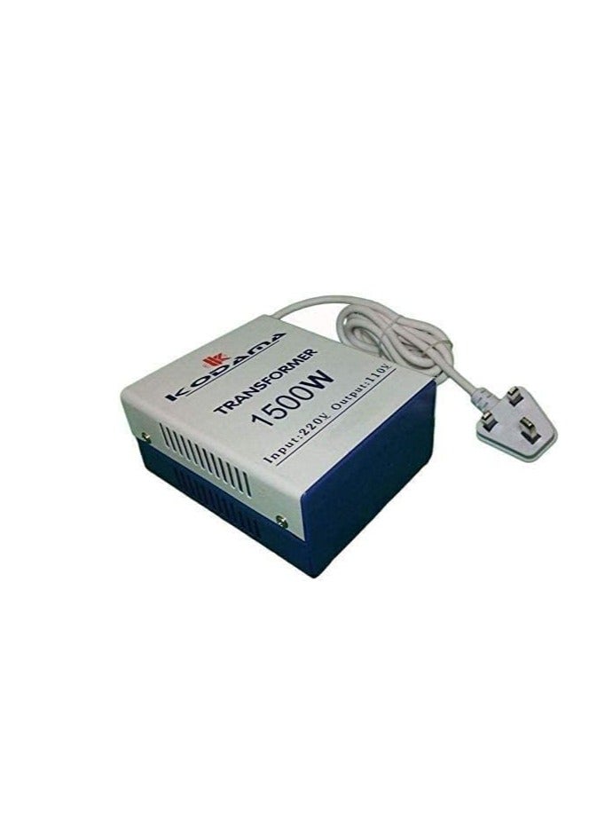 KODAMA Transformer 1500 Watt Universal 3 Pin UK Power Cord with Safety Fuse Included Plug Transformer 220V To 110V Step Down Power Converter Voltage Output Voltage is 110V Multi Color - Image 5