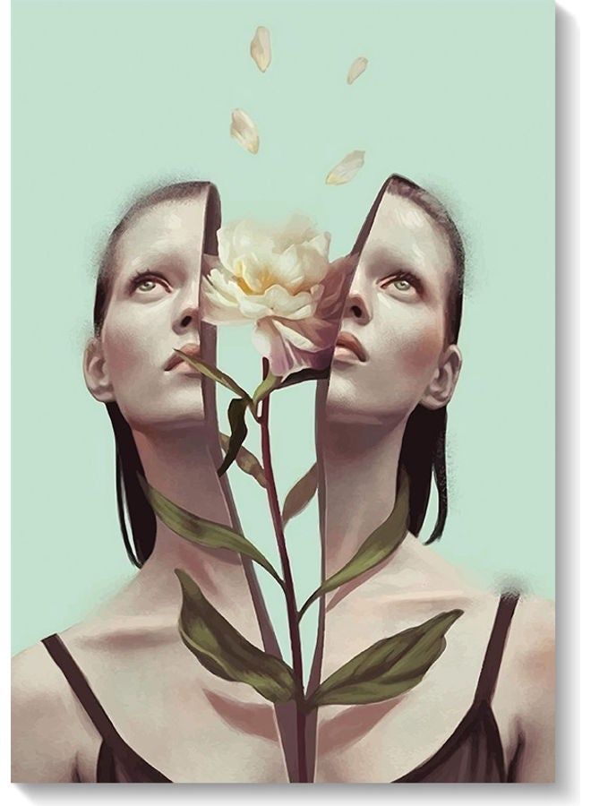 RYN Woman Wall Art Multicolour 40x60cm - Image 1