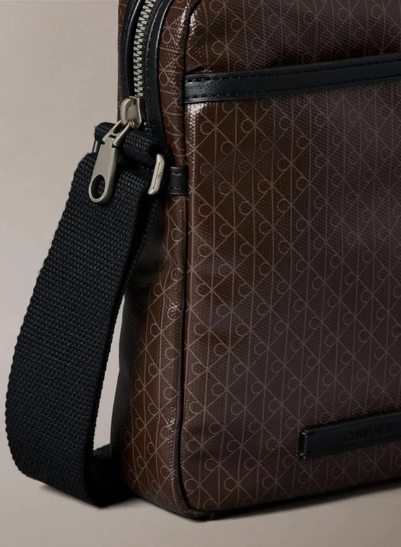 Calvin Klein Mulch AOP Allover Emblem Logo Reporter Bag for Men | Best Price UAE