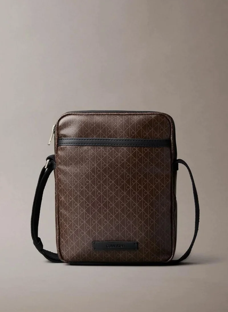 Allover Emblem Logo Reporter Bag