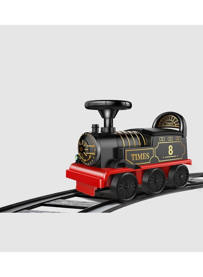 Electric train for kids, equipped with lights and music - Image 1
