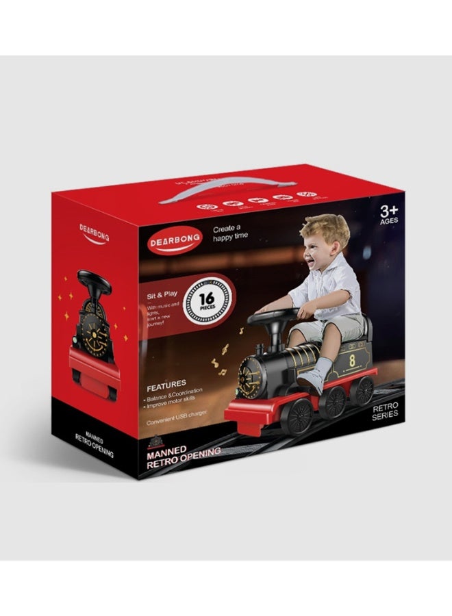 Electric train for kids, equipped with lights and music - Image 2