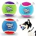 Gigwi Squeaky Tennis Ball Dog Toys Interactive Dog Ball for Small and Medium Dogs Training 25 Colorful and High Bounce Rubber Toy3 Pack - Image 3