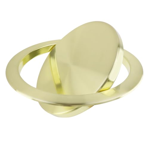 Antrader Trash and Waste Chute Lid Recessed Counter Top Covers,Trash Can Stainless Steel Swing Cover,1Pcs (Gold) - Image 3