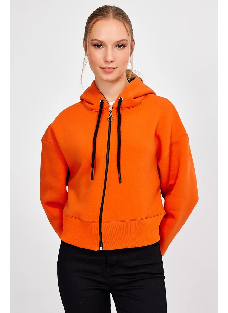 Alexander Gardi Hooded Raised Crop Cardigan (B23-31303)