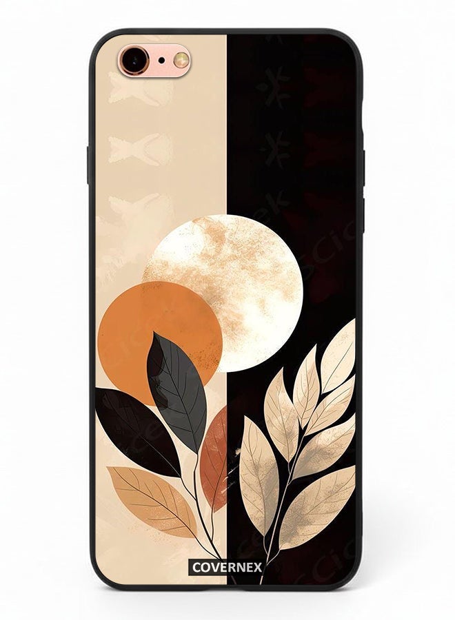 Covernex Apple iPhone 6 Plus Protective Case Cover Printed Featuring Crescent Moon And Leafy - Image 2