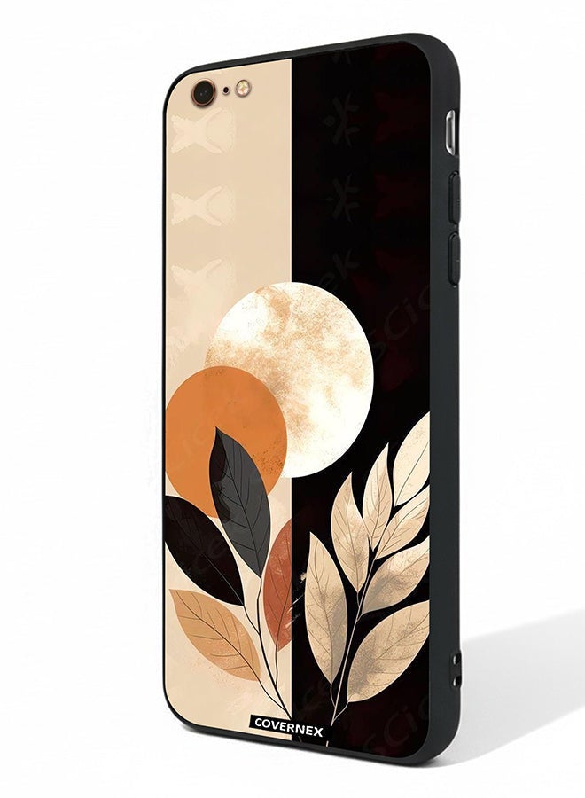 Covernex Apple iPhone 6 Plus Protective Case Cover Printed Featuring Crescent Moon And Leafy - Image 1