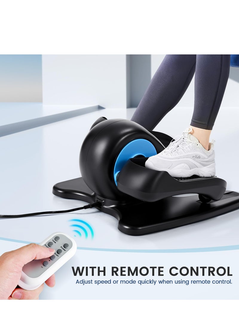XiuWoo Intelligent elliptical trainer, exercise trainer, pedal trainer, with automatic and manual mode, LCD display, Large anti-slip pedals, Stepper for office and home movement, black  - Image 2