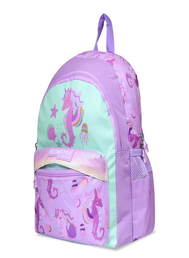 HAMSTER London Twinkle Horn Unicorn Backpack Small - Adorable 10L Compact School Bag in Purple | Durable PU Material, Water-Resistant | Comfortable Fit with Padded Straps | (W10cm x H35cm x L25cm) - Image 2