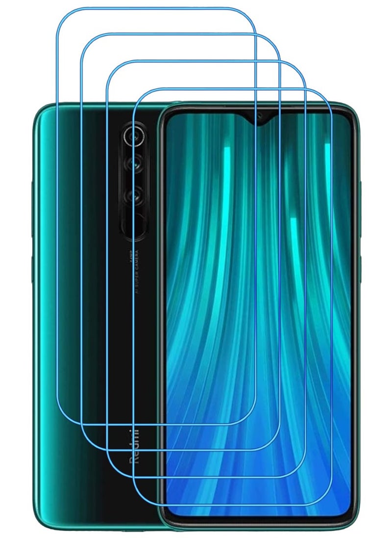 ACLIX 4 Pieces Antistatic ESD Dustproof Premium Quality High Definition Clear Tempered Glass Screen Protector Designed For Xiaomi Redmi Note 8 Pro - Image 1