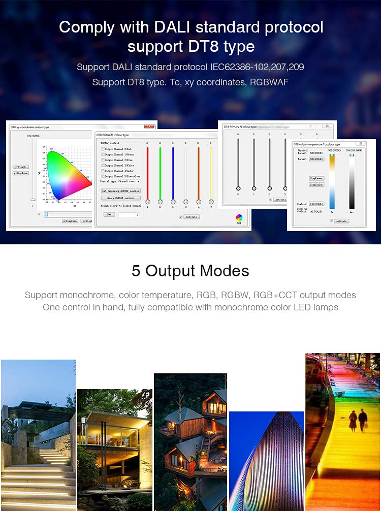 protium DC12~24V DL-X DALI 5 in 1 LED Controller (DT8) - Image 1