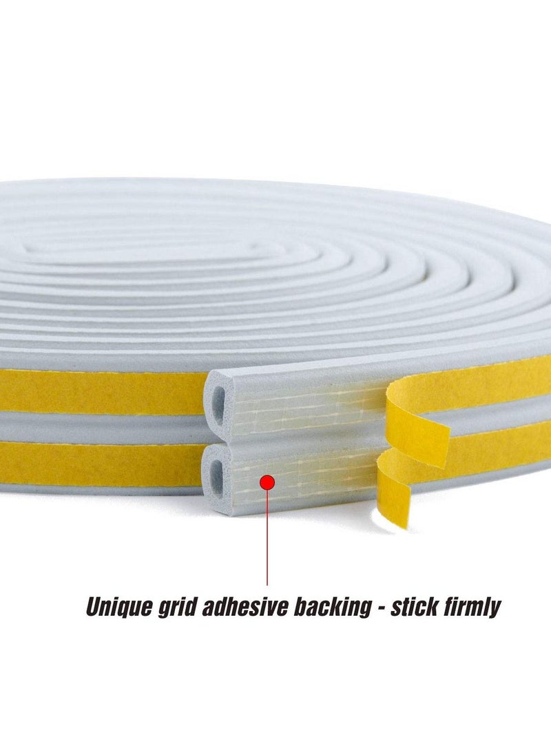 Arabest - Door and Window Indoor Soundproof and Windproof Self Adhesive Foam Weather Stripping Gray 6 Meters - Image 1