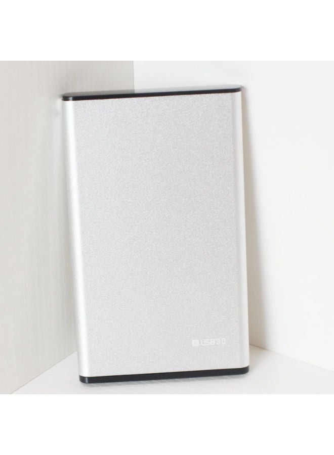 2.5 Inch Notebook Mobile Hard Disk Box USB3.0 SATA Serial External Hard Disk Box Aluminum Alloy Efficient Heat Dissipation-Color:Sand-blasted Silver  - Image 1