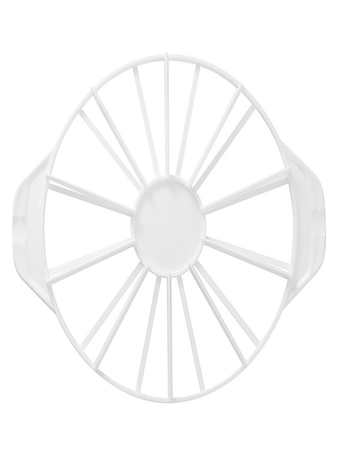CTWHA Round Cake Slicer Cake Divider Even Slicer Eco Friendly Plastic Baking Tools for 10 or 12 Portions White - Image 1