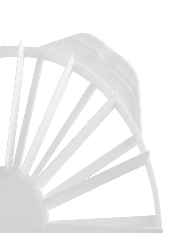 CTWHA Round Cake Slicer Cake Divider Even Slicer Eco Friendly Plastic Baking Tools for 10 or 12 Portions White - Image 3