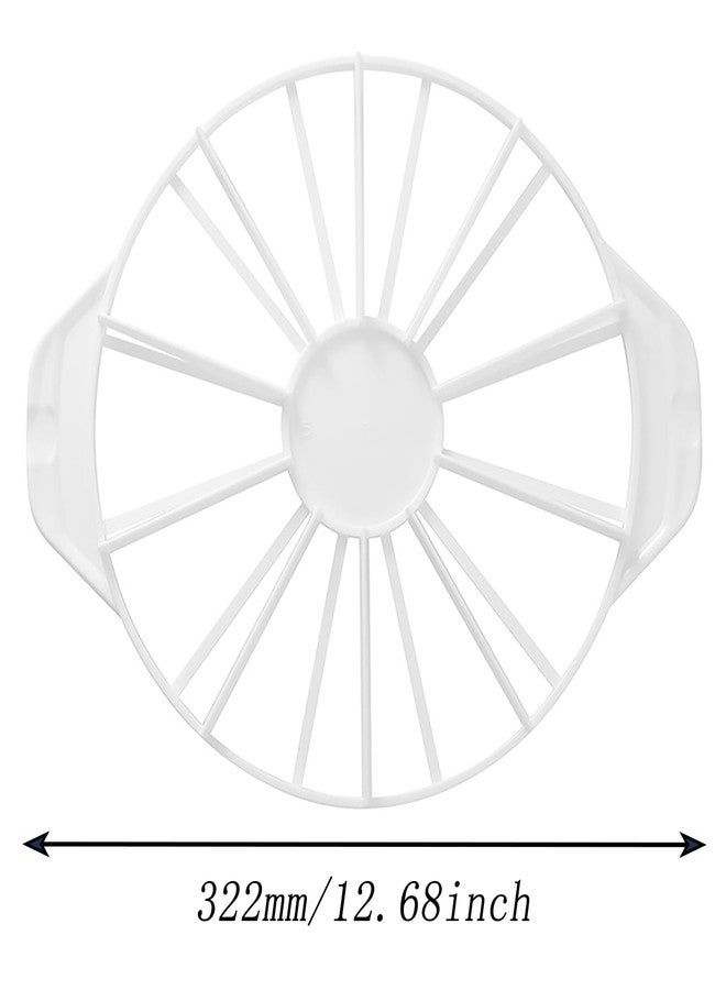 CTWHA Round Cake Slicer Cake Divider Even Slicer Eco Friendly Plastic Baking Tools for 10 or 12 Portions White - Image 4