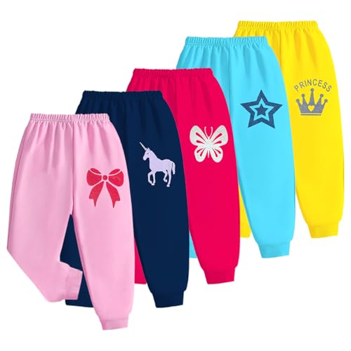 Kuchipoo Regular Fit Baby Girls Pyjamas - Pack of 5 (Multicolor, 18-24 Months, PAJ-153) - Image 1