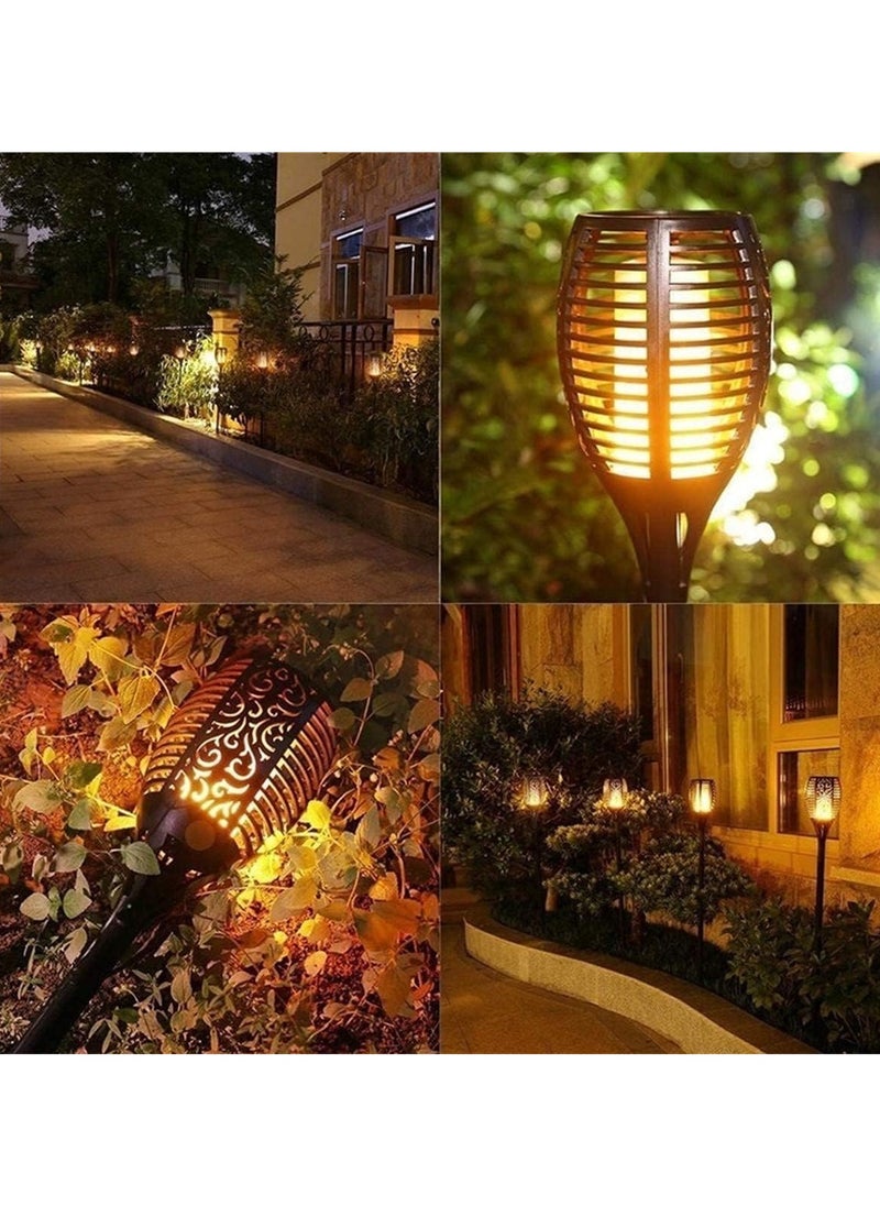 DubaiGallery Solar Lights Upgraded Camping Light 58CM Waterproof Flickering Flames 33 LED Torches Lights Outdoor Solar Landscape Decoration Lighting Auto On/Off Pathway Lights For Garden Patio Yard  - Image 2