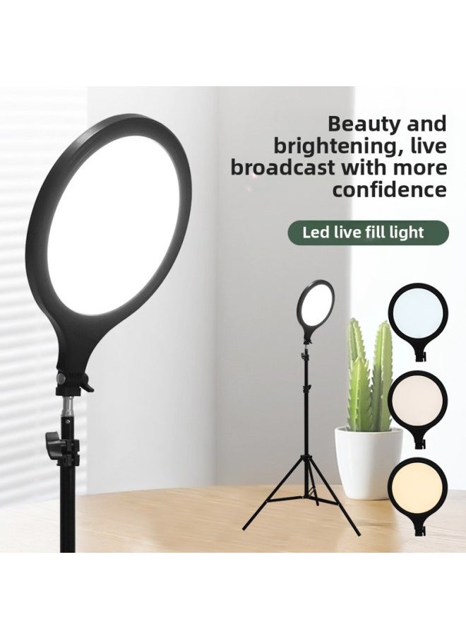 General - Full Screen LED26cm Desktop Fill Light Makeup Photography Light Wire-controlled Dimming Photography Soft Light For Live Lighting-Specifications:35cm Rack Without Light - Image 1