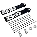YEHICY 2 Pieces Car Racing Tow Strap HighStrength Nylon Towing Rope Universal JDM Sports Black Trailer Ropes Bumper Decorative with Chinese Slogan Fit for Front or Rear Front Bumper - Image 2