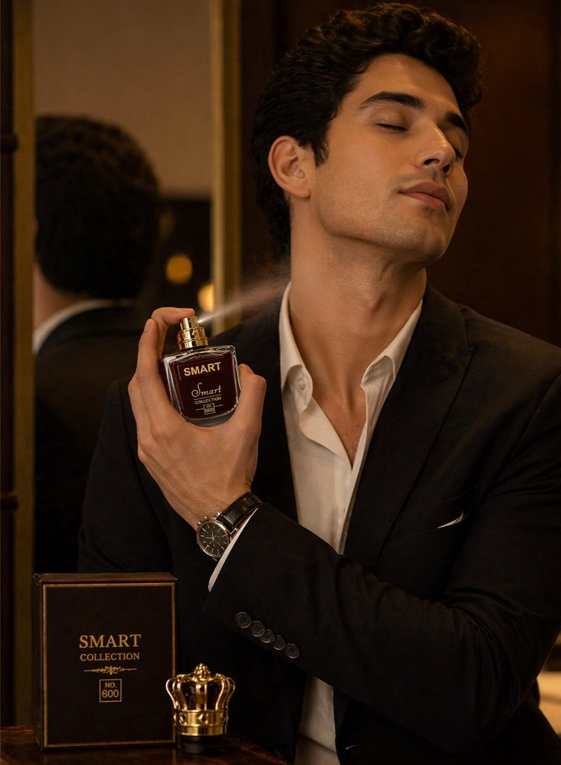 Smart collection Luxury Long Smart Collection Perfume No. 600 for Men 25ml | Aromatic Amber & Vanilla Fragrance | Eau De Perfume - Image 3