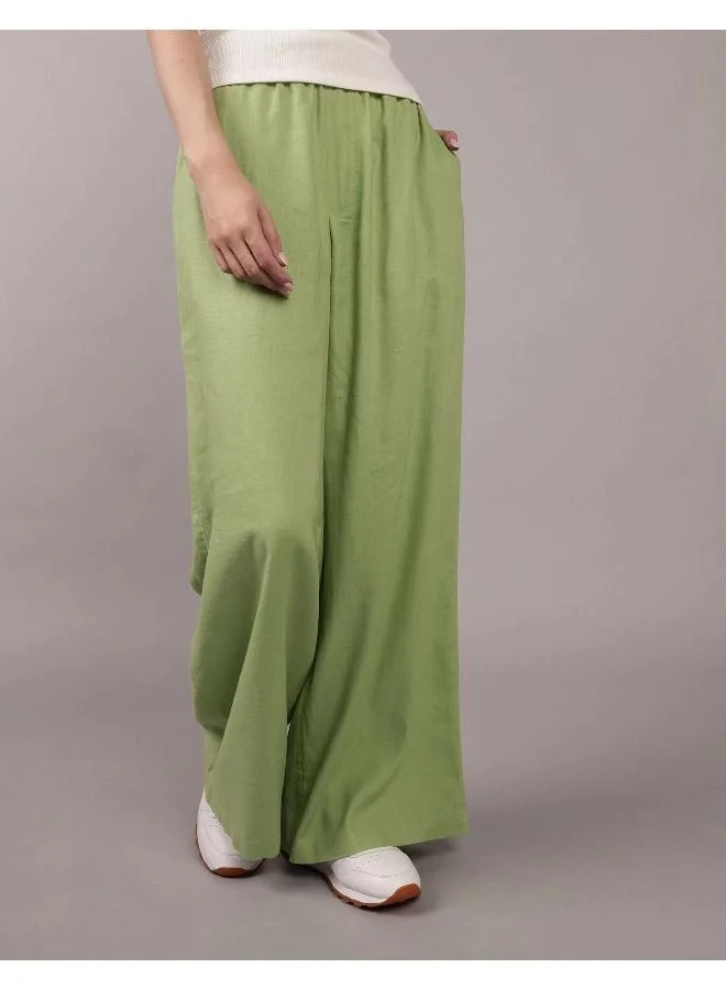 American Eagle AE Linen-Blend Pull-On Pant