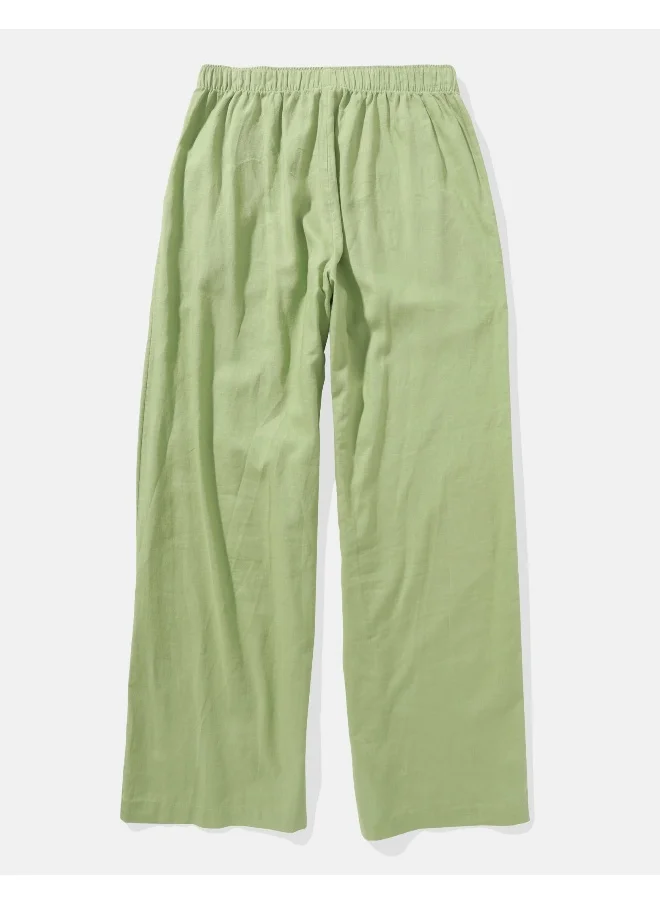 American Eagle AE Linen-Blend Pull-On Pant